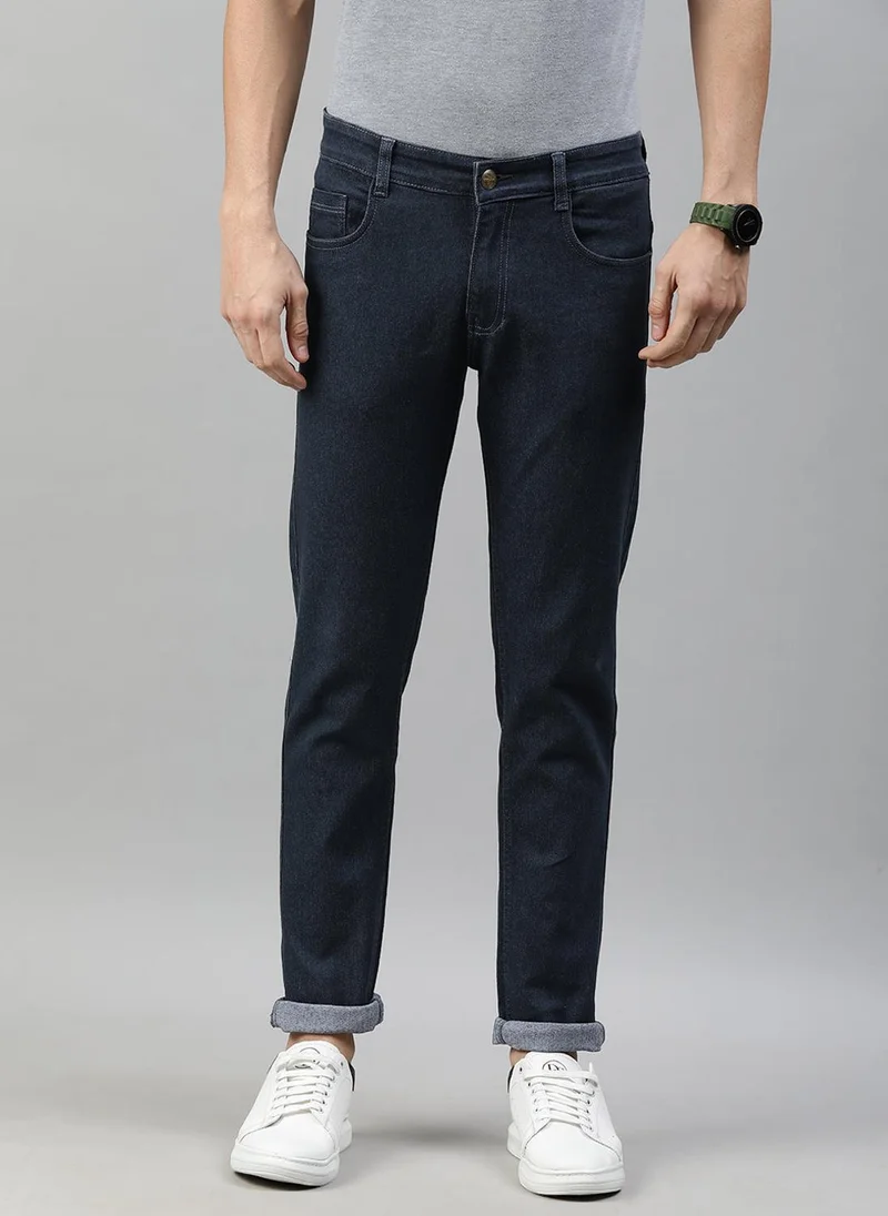 Urbano Fashion Men's Dark Grey Slim Fit Denim Jeans Stretchable